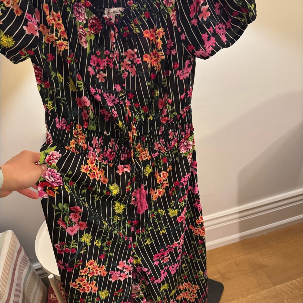 Floral Black Jumpsuit